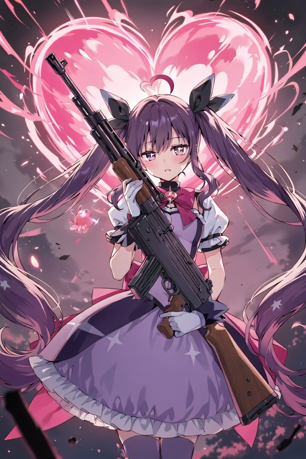 銃で戦う魔法少女