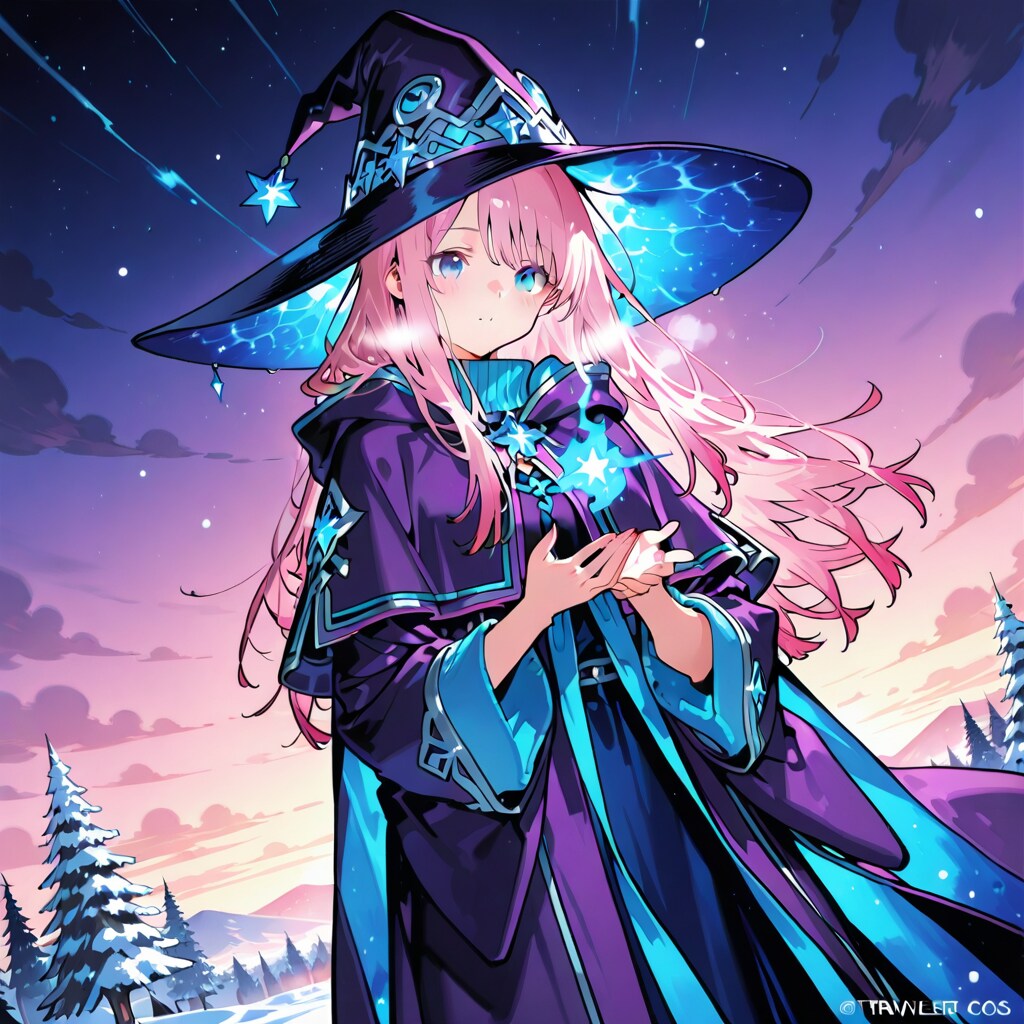 紫ローブの魔法使いさん