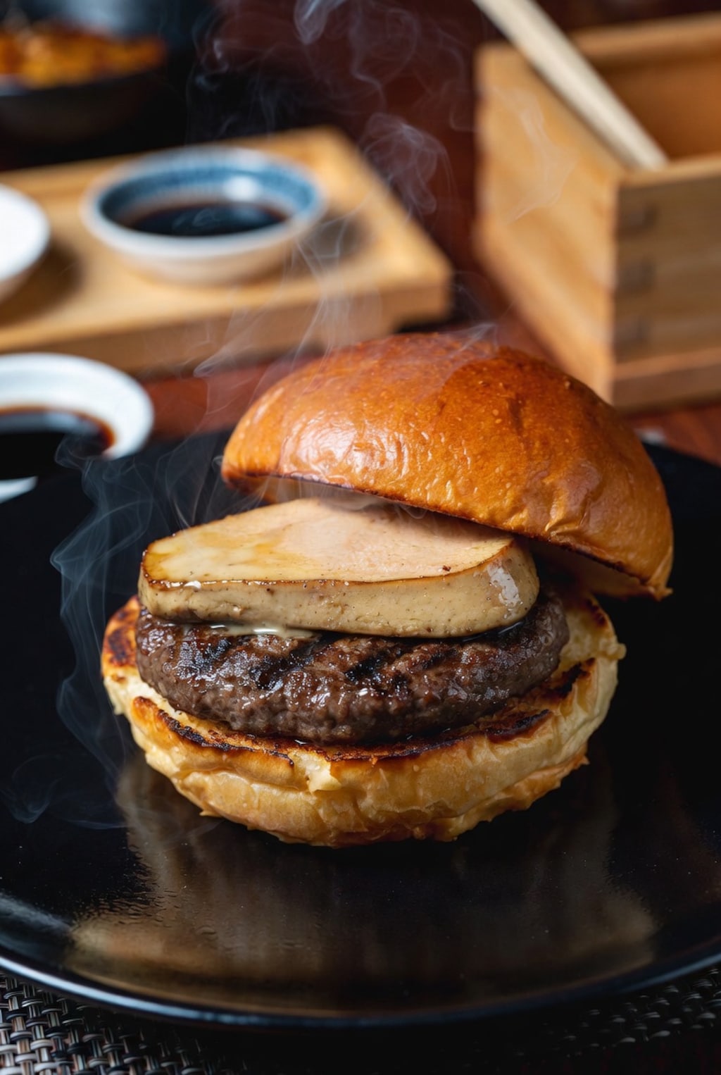 朝はフォアグラバーガー