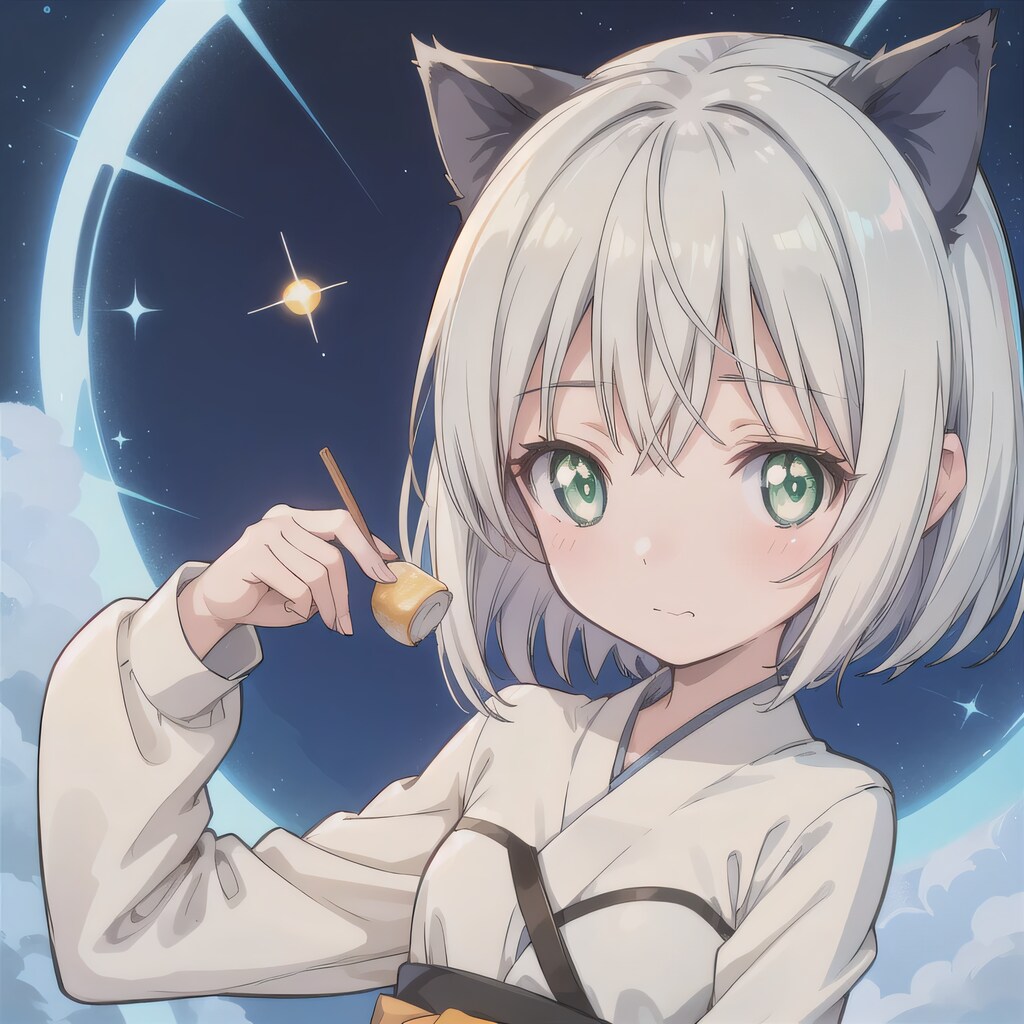 銀髪ボブのミニキャラ２