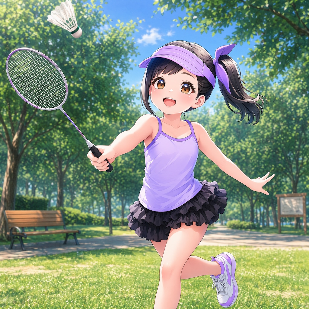 サイドテールバドミントン（２）