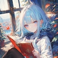 真剣に読書♬ 5枚目