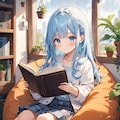 真剣に読書♬ 2枚目