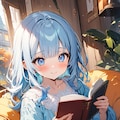 真剣に読書♬ 4枚目
