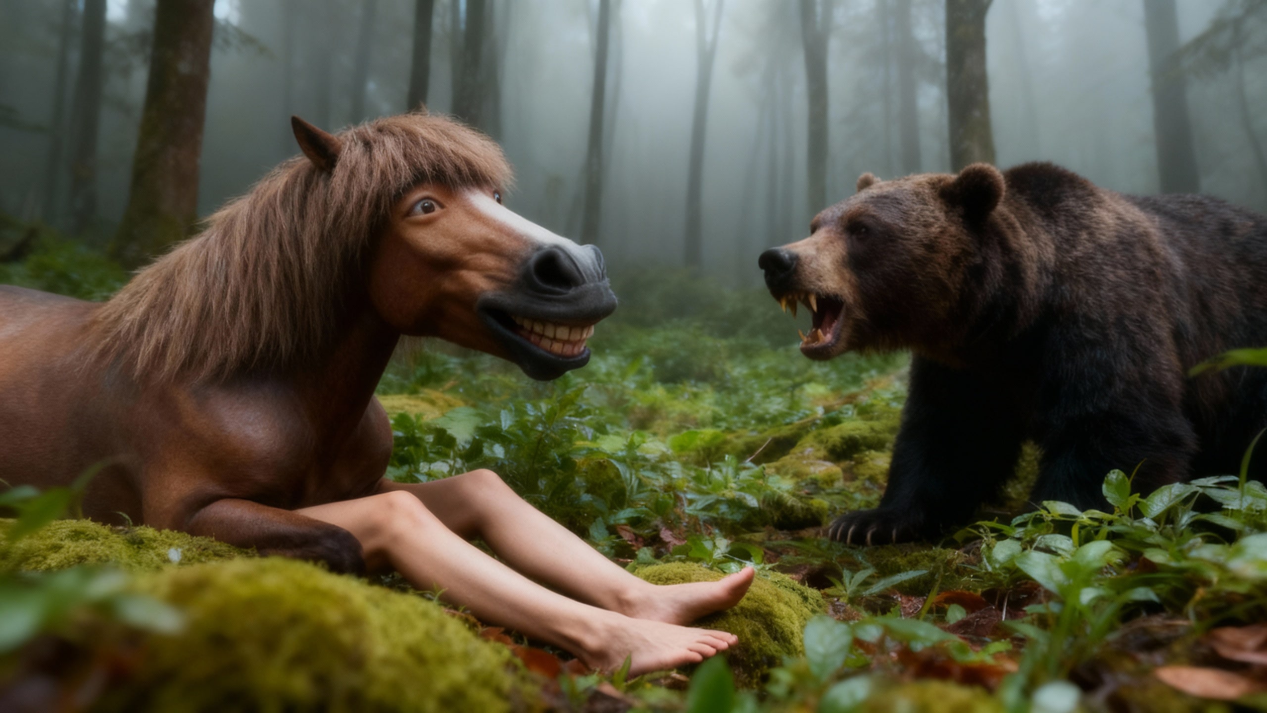 有漏酸健太VS熊 | の人気AIイラスト・グラビア