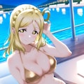 金色ビキニでシャイニー👙🏨🌃 2枚目