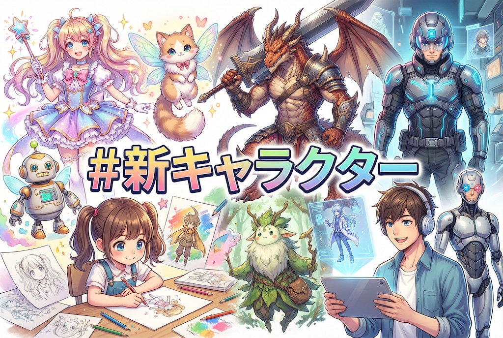 新キャラクター企画バナー＆サムネイル用