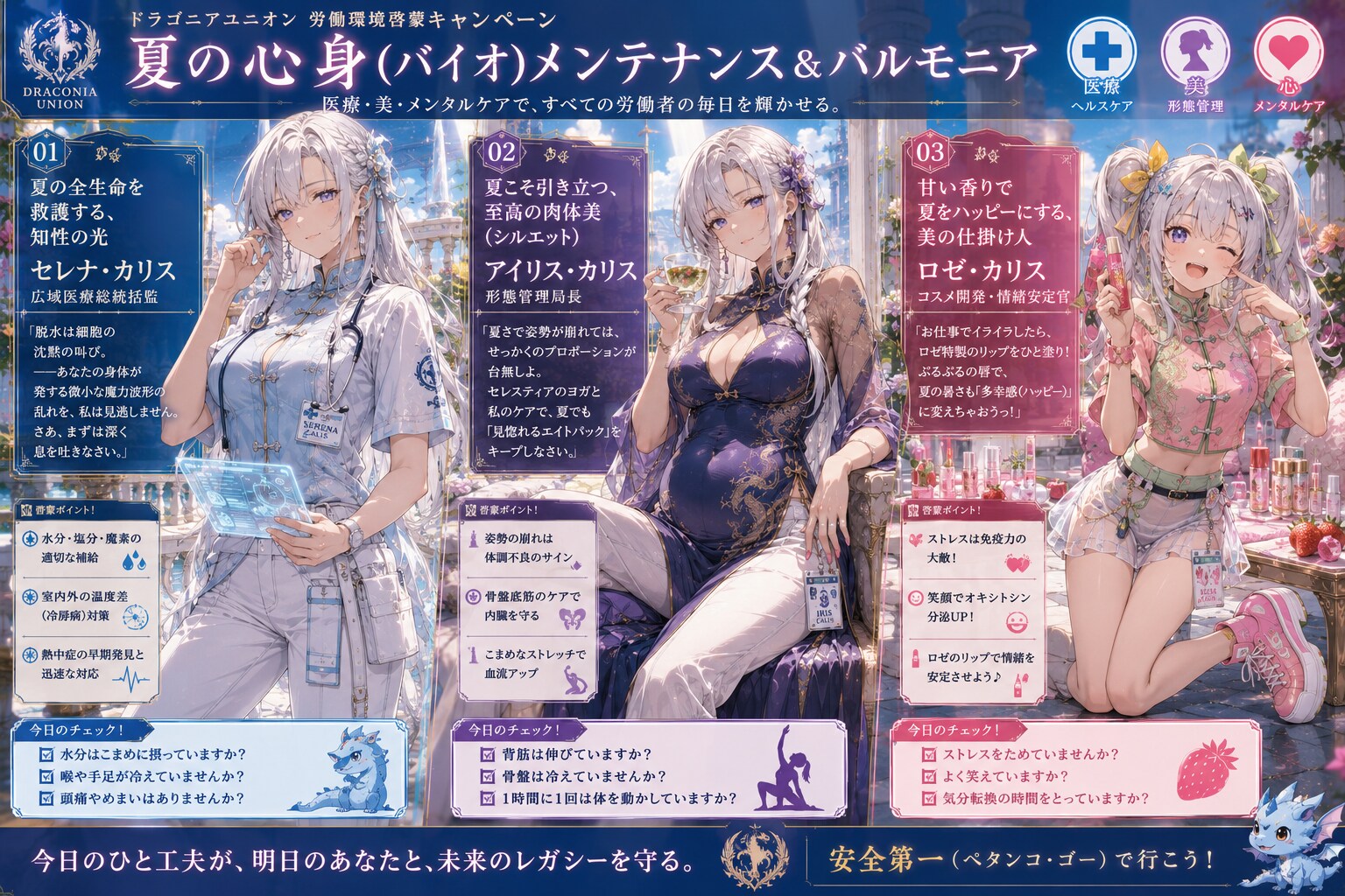 📸 労働環境啓蒙キャンペーン：『夏の心身（バイオ）メンテナンス＆ハルモニア』
