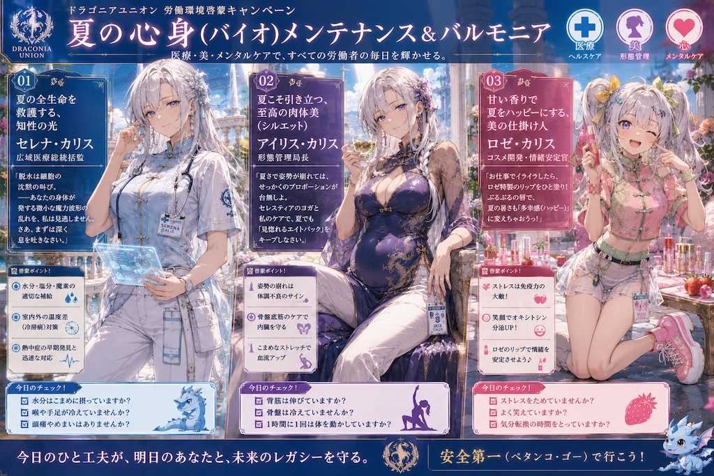 📸 労働環境啓蒙キャンペーン：『夏の心身（バイオ）メンテナンス＆ハルモニア』
