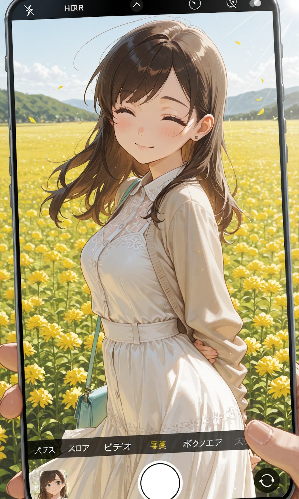 菜の花畑デート