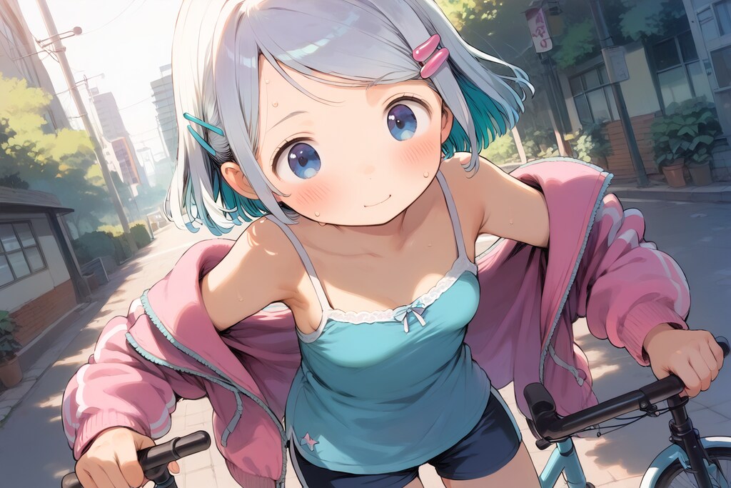 今日は自転車でおでか・・・あれ？