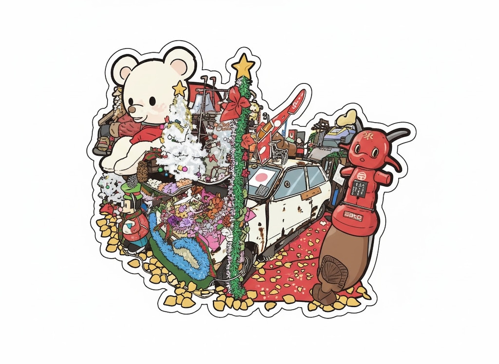 昭和グッズの山