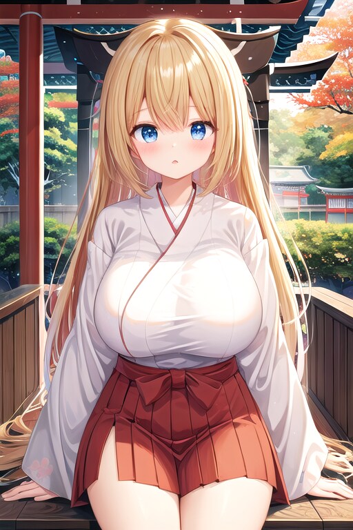 巫女さん３ | の人気AIイラスト・グラビア