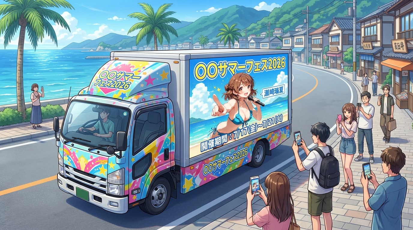 サマーフェスの宣伝トラック