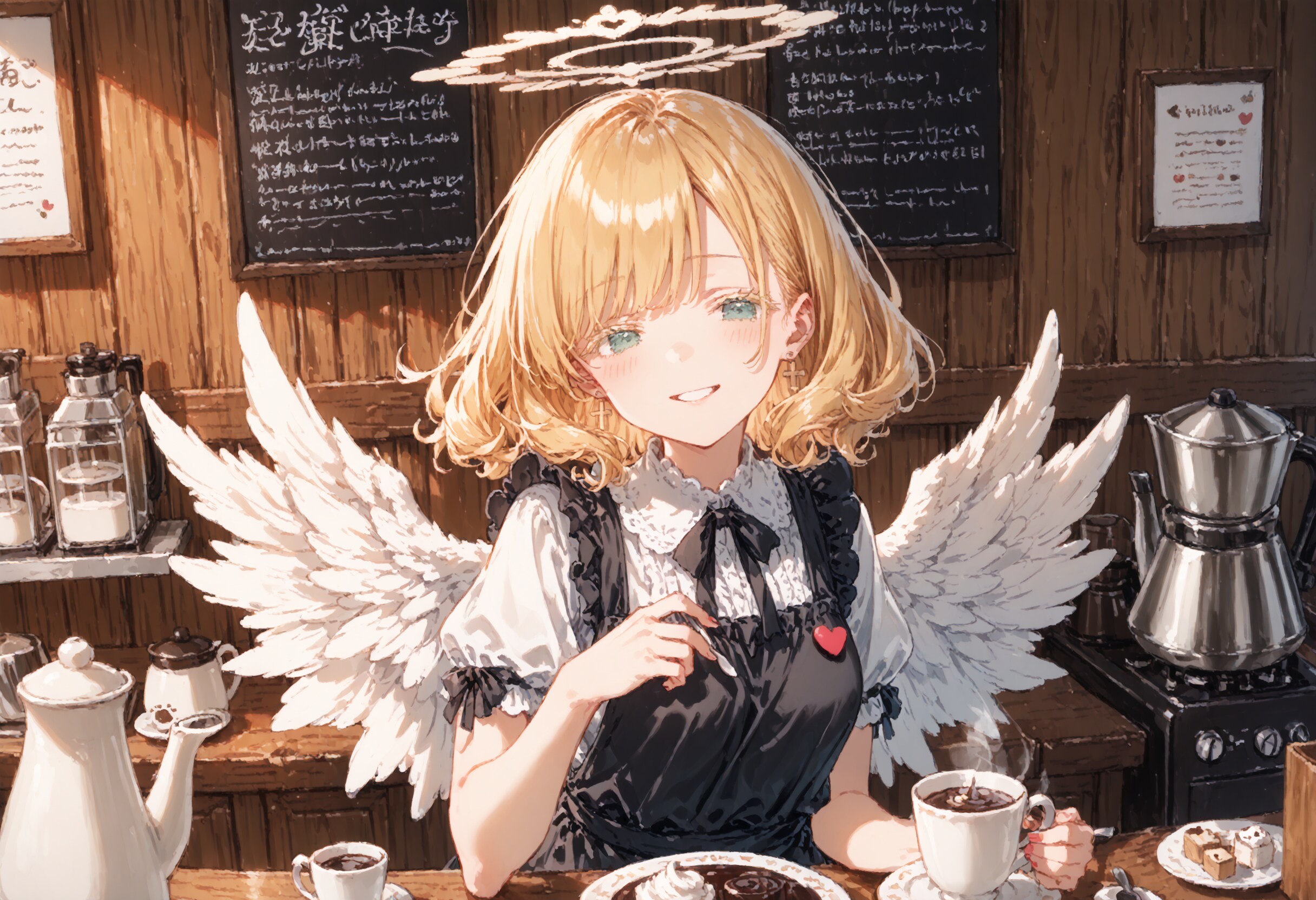 バリスタ天使さん | の人気AIイラスト・グラビア