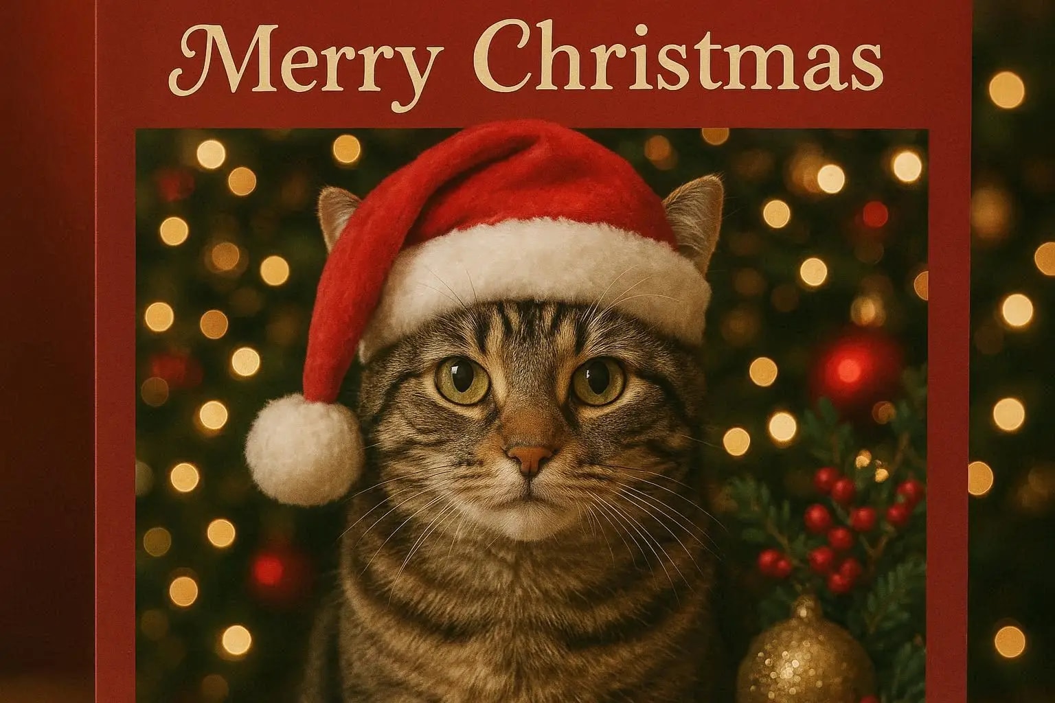 クリスマスカードだにゃ♪ | の人気AIイラスト・グラビア