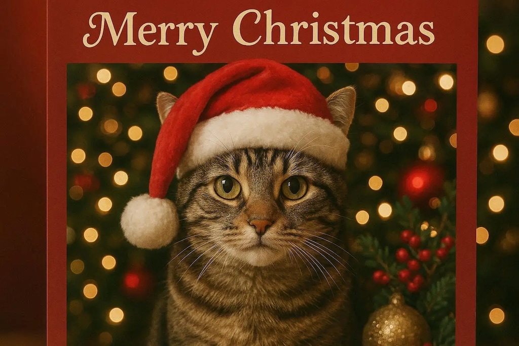 クリスマスカードだにゃ♪