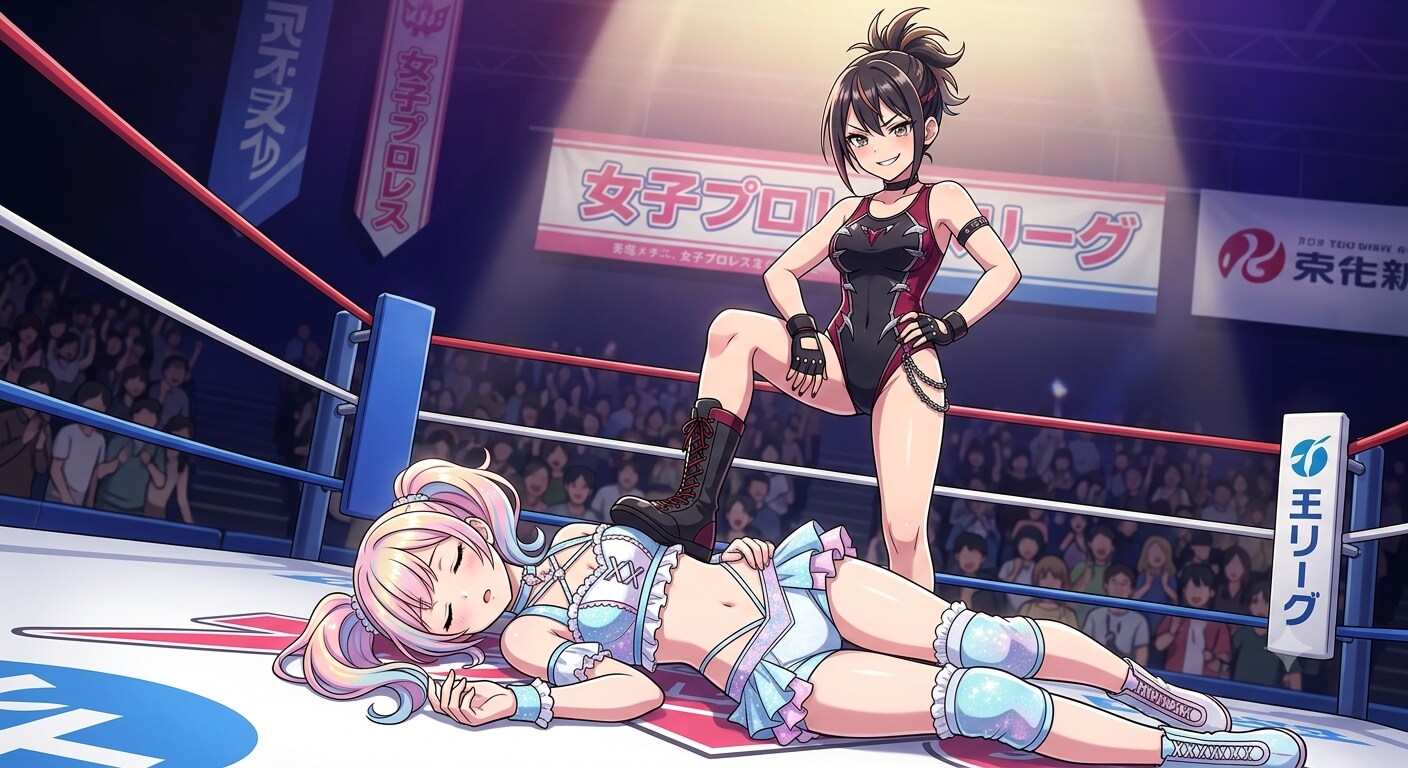 失神KO負けちゃったアイドルレスラーちゃん