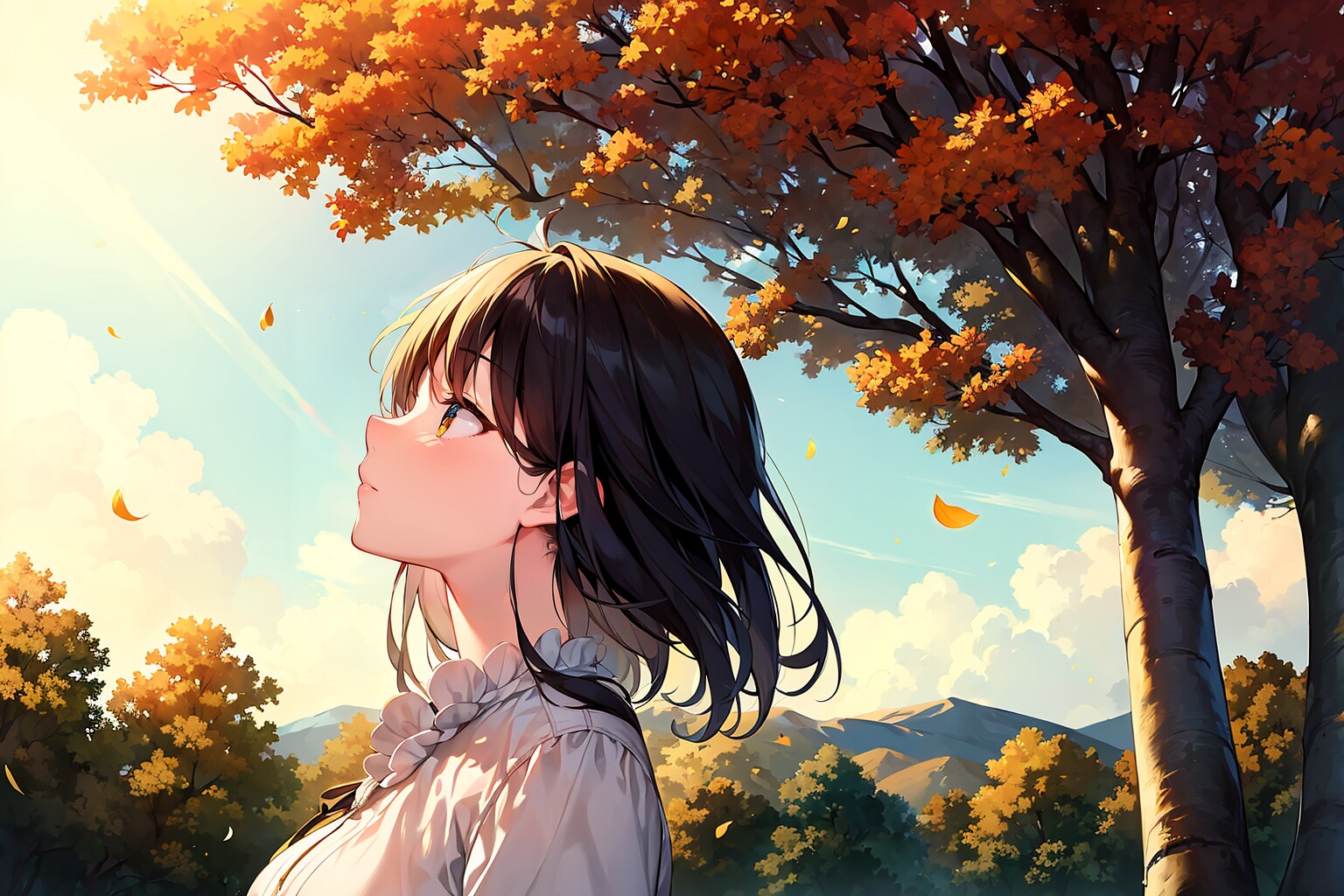 秋の空はどこまでも高く