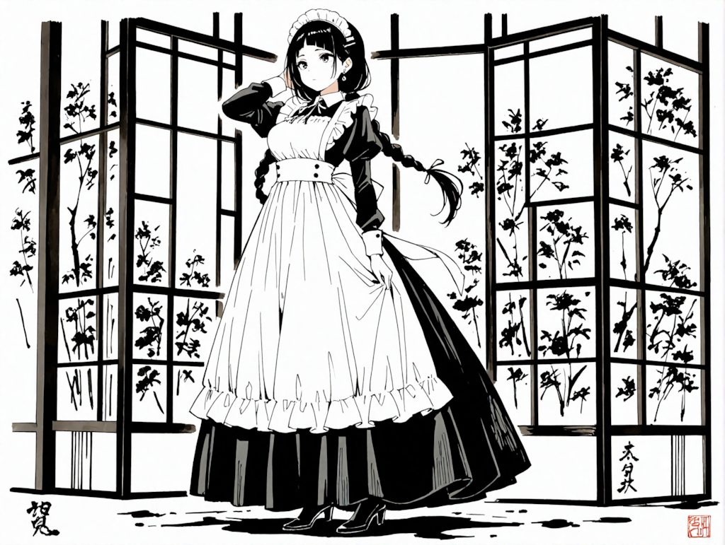 水彩画で描かれたこよみちゃん