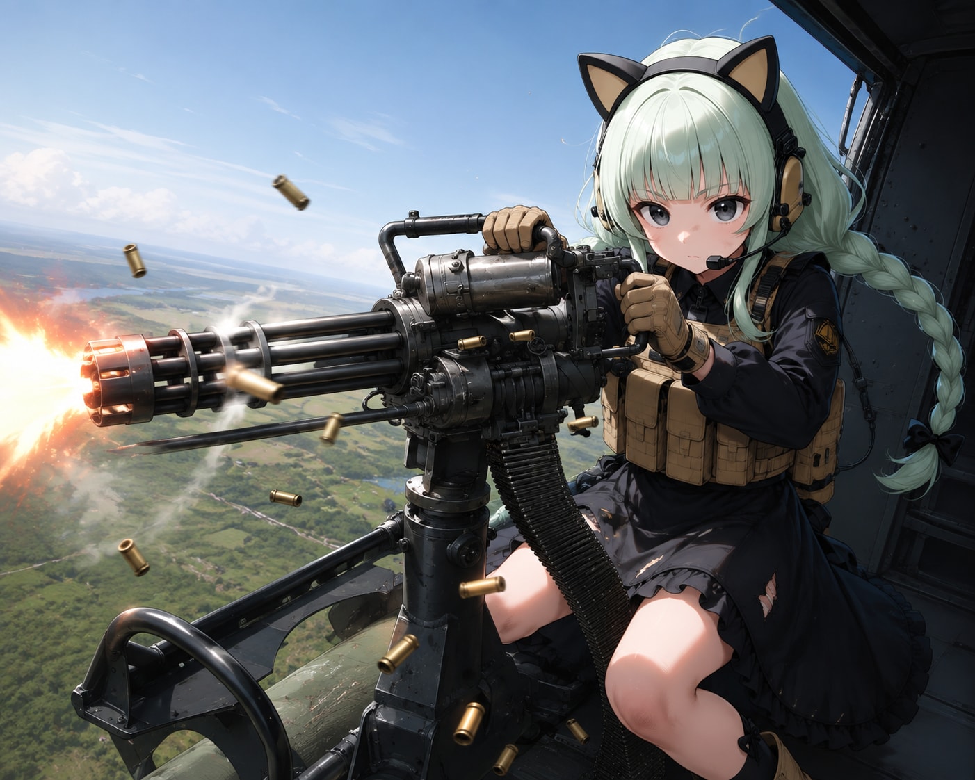 支援射撃を行う!!（ミリィちゃん）