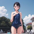 スクール水着の女の子４ 6枚目