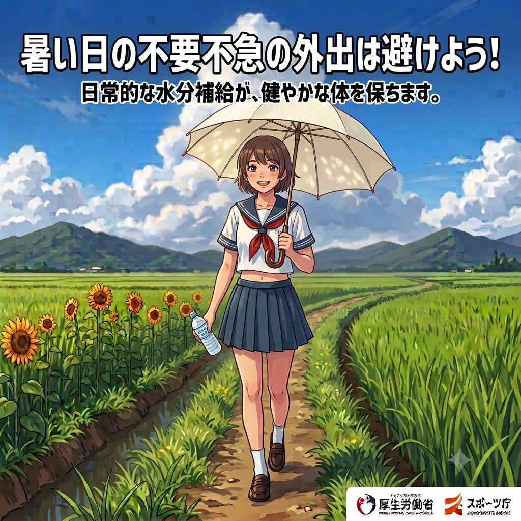 皆さん、今日もしっかり水分補給してね！16 | の人気AIイラスト・グラビア