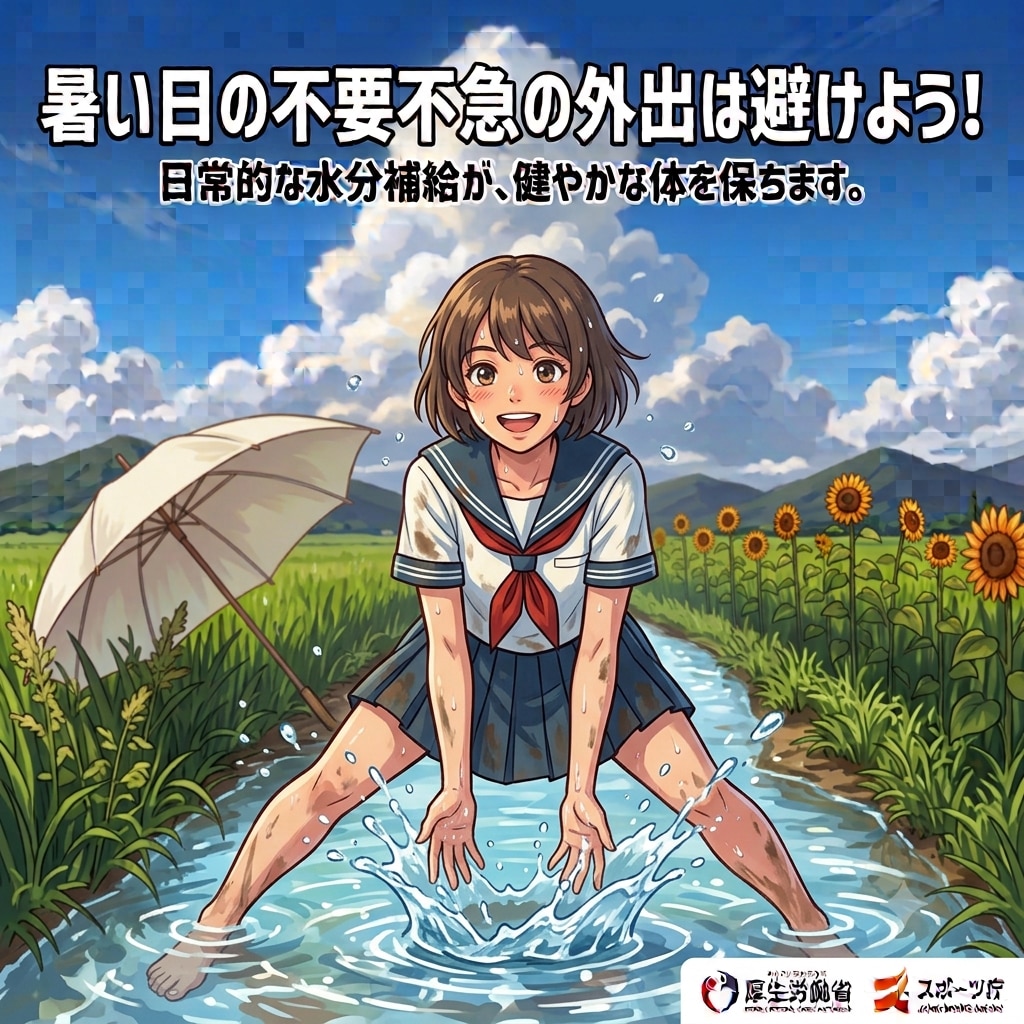 皆さん、今日もしっかり水分補給してね！16