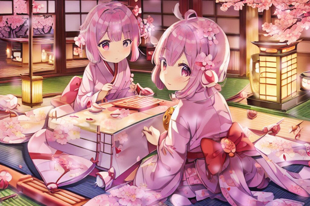 春織りの少女たち