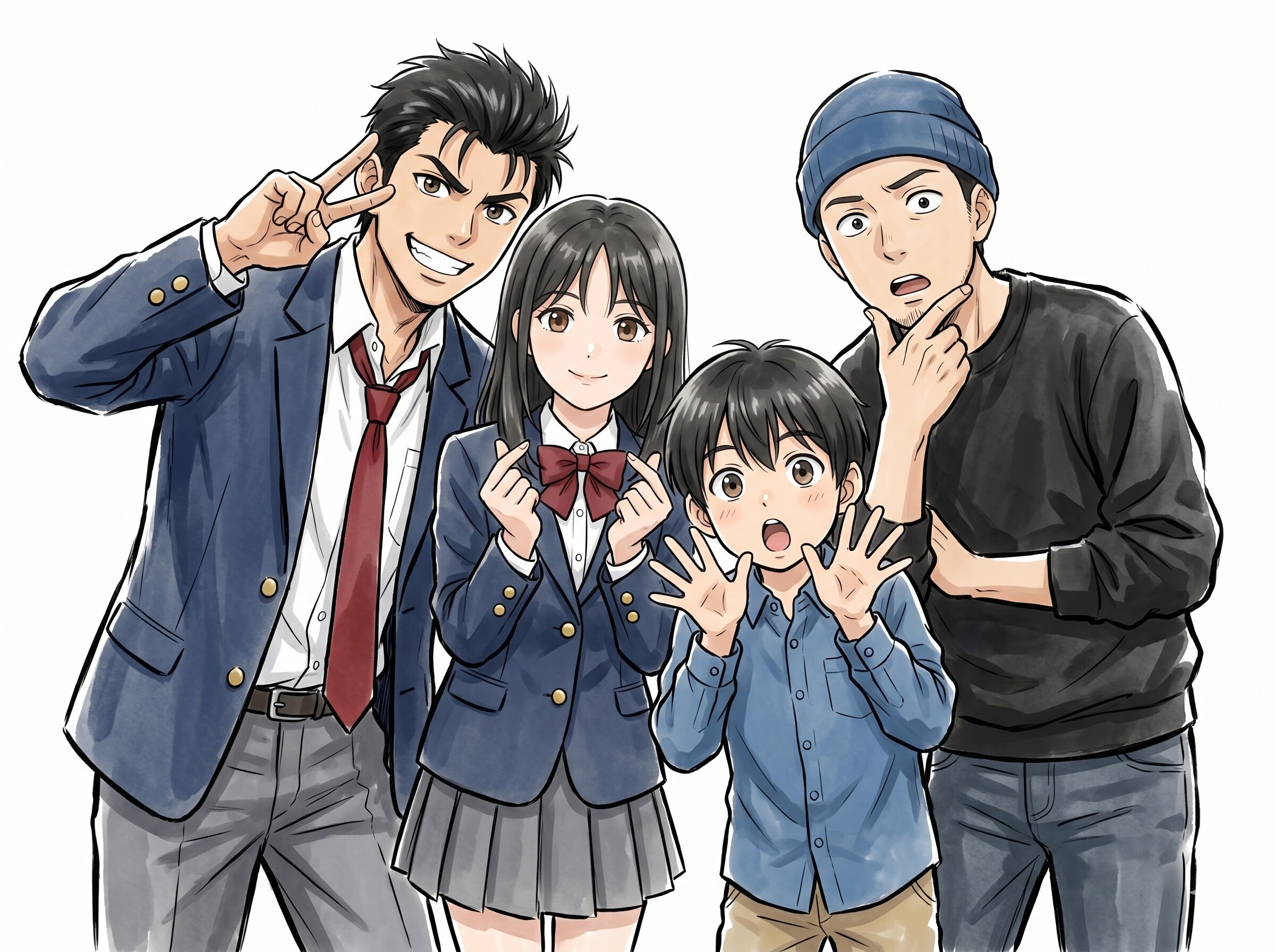 4人組 154 | の人気AIイラスト・グラビア