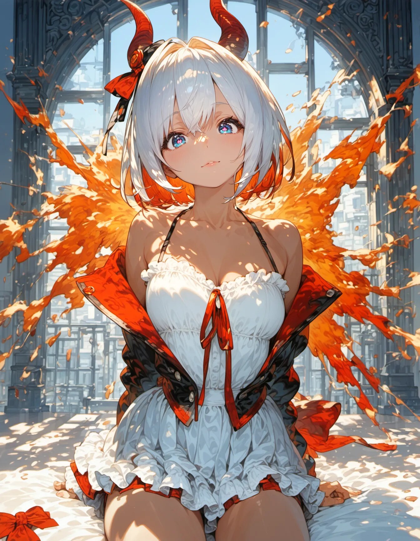 Embers Bloom Behind Her Silence | の人気AIイラスト・グラビア