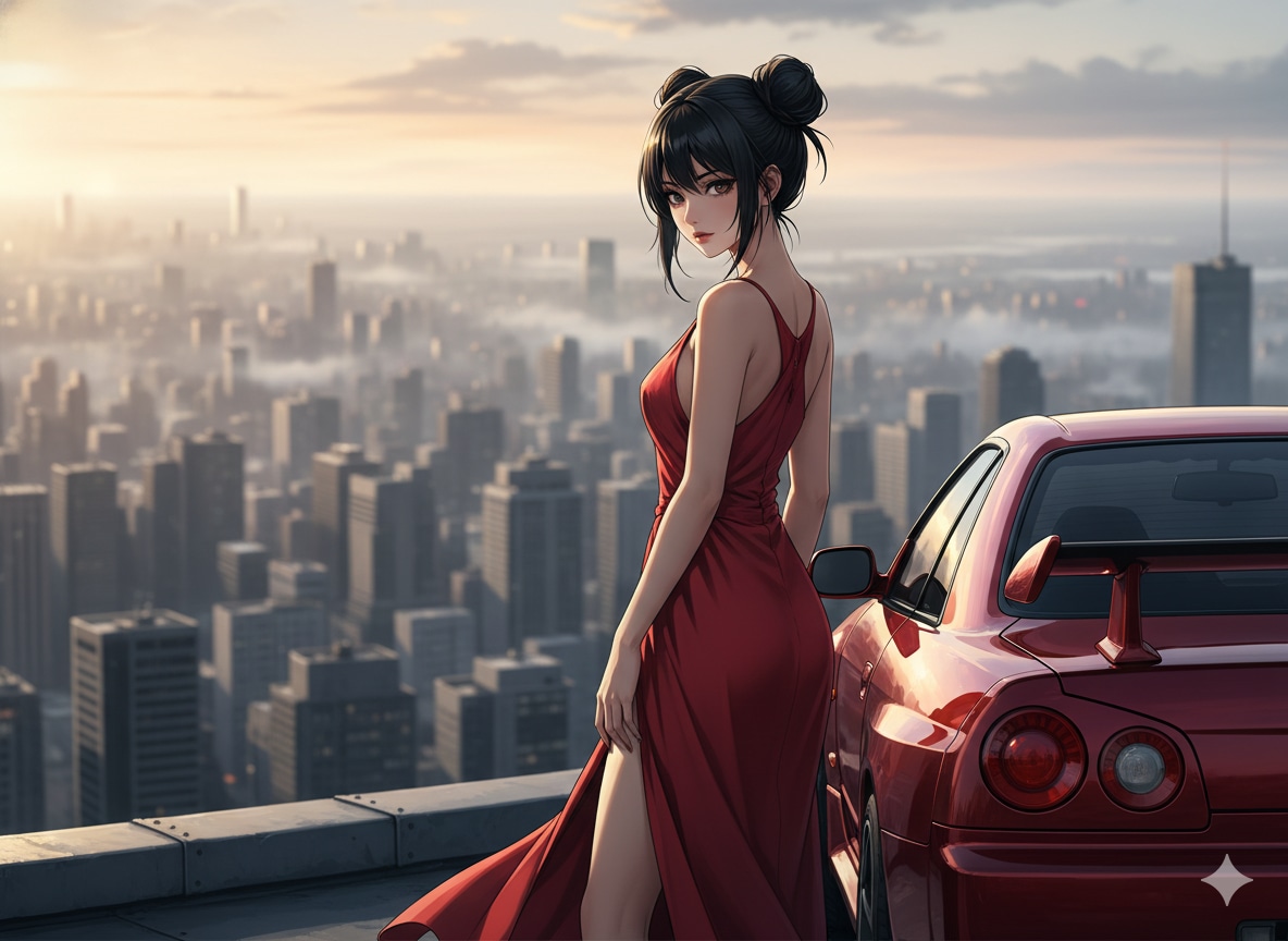 女性と車 | の人気AIイラスト・グラビア
