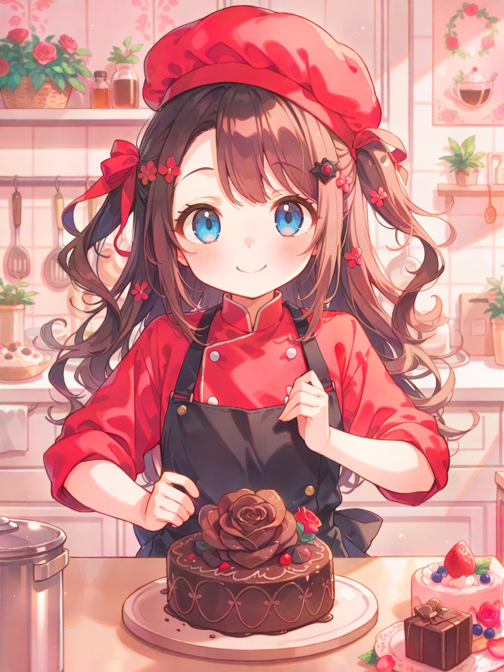 真っ赤なショコラティエ娘