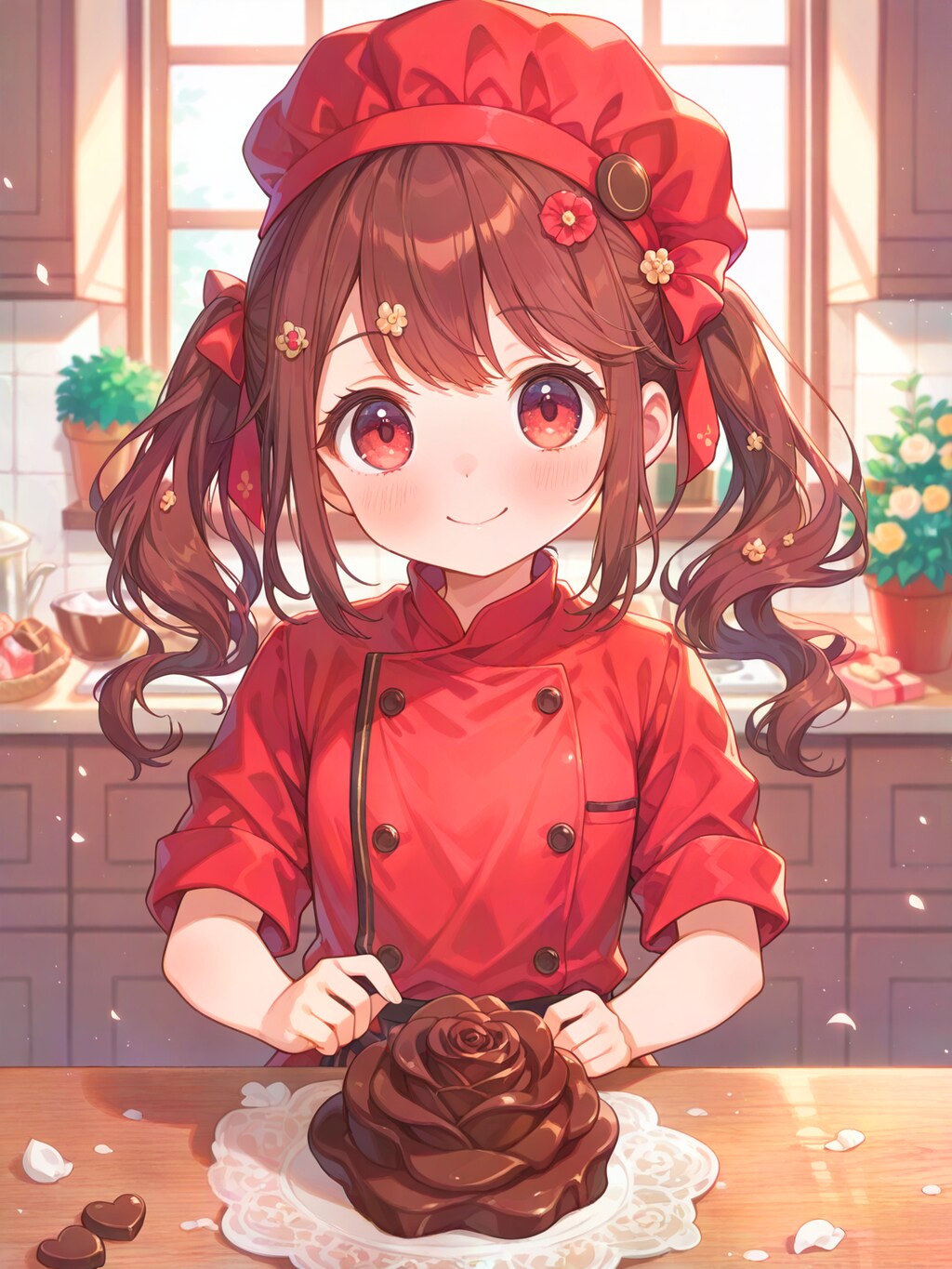 真っ赤なショコラティエ娘