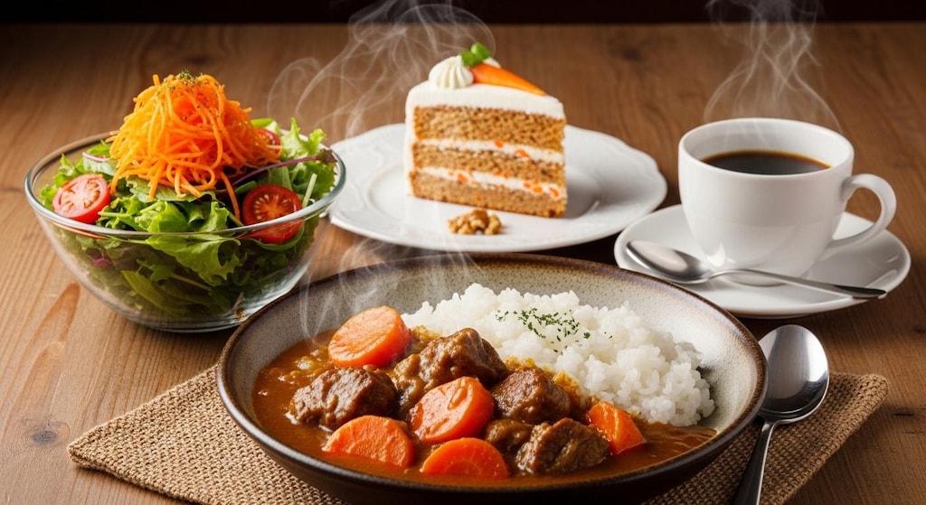 摩訶不思議食堂の人参料理セット