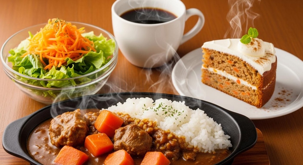 摩訶不思議食堂の人参料理セット