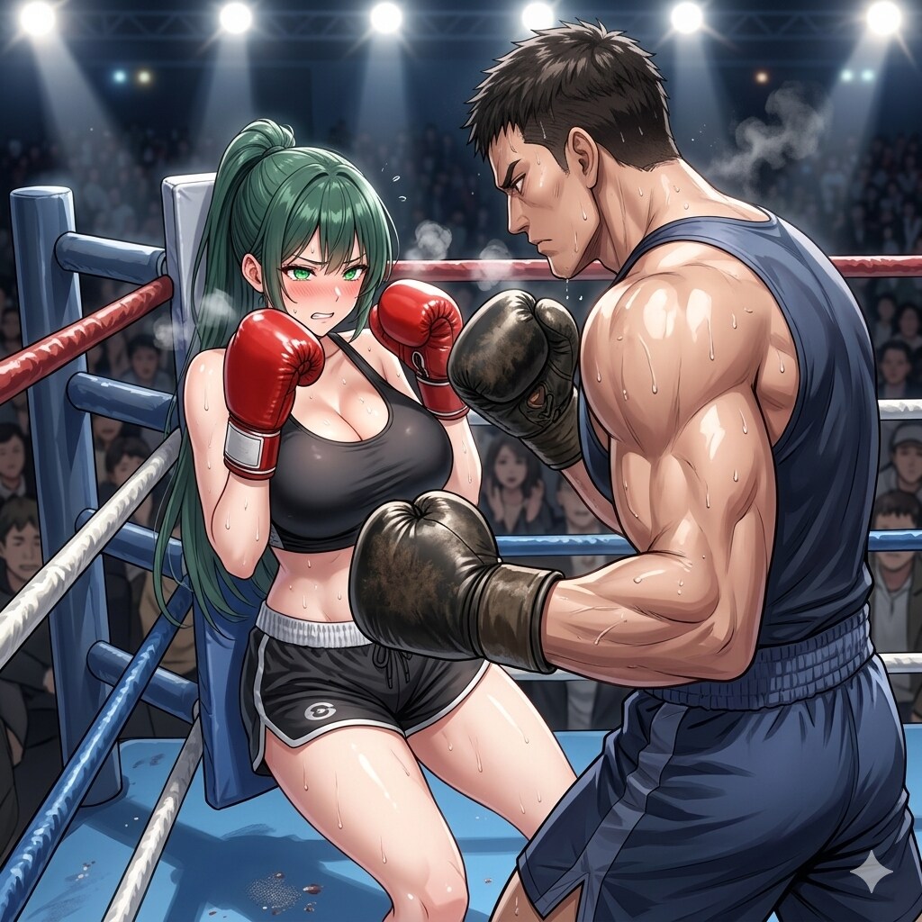 巨乳ボクサーちゃんピンチ