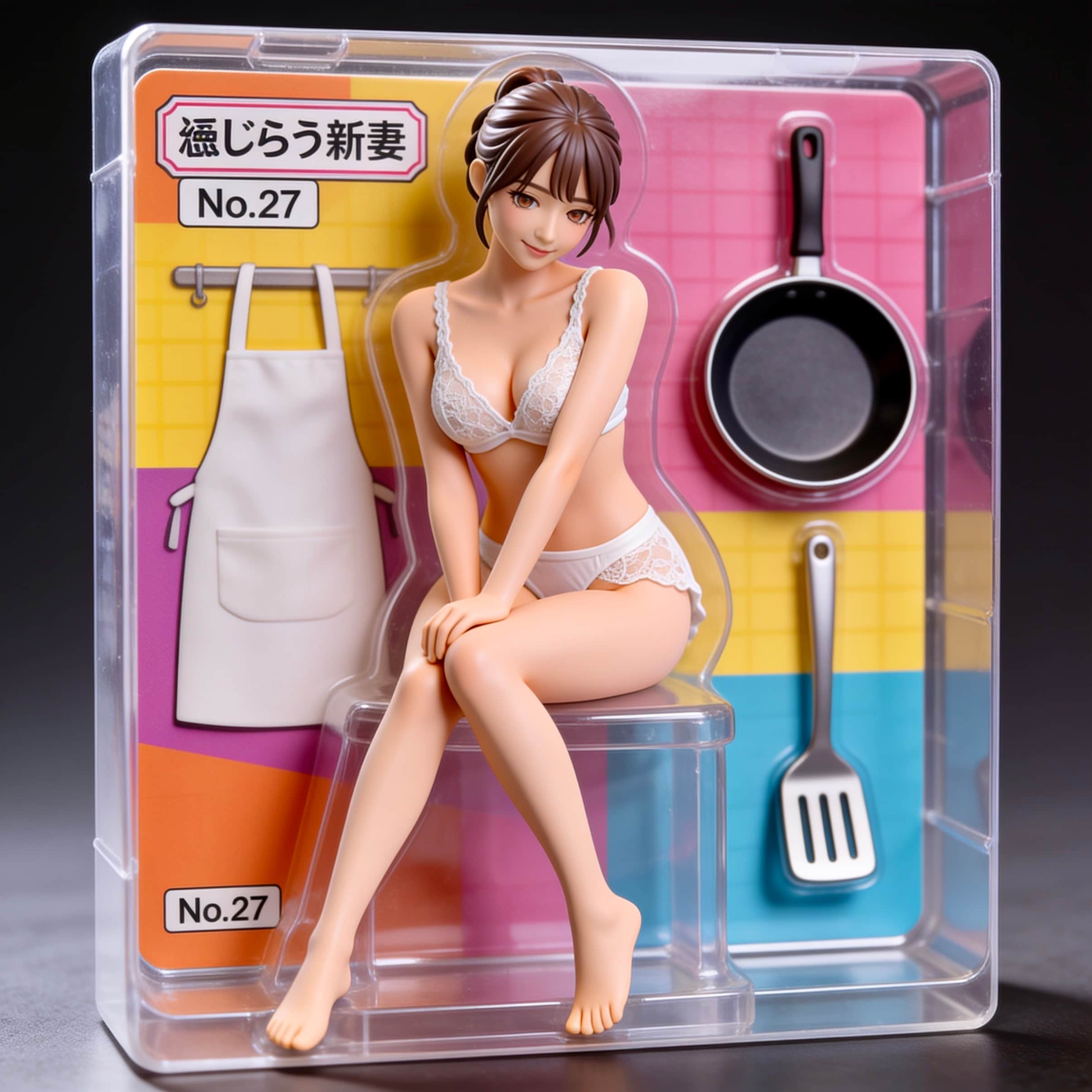 恥じらう新妻