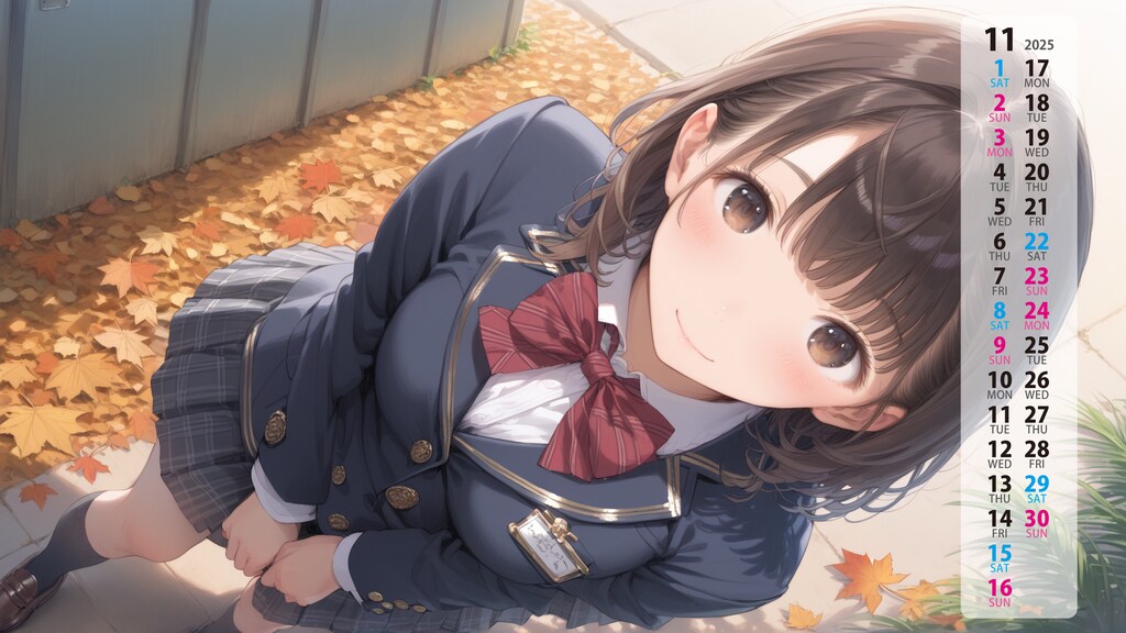 11月のカレンダー