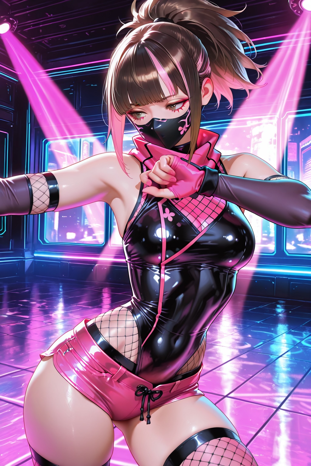 踊るくノ一ピンク