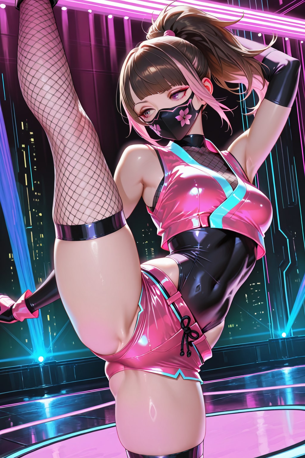 踊るくノ一ピンク
