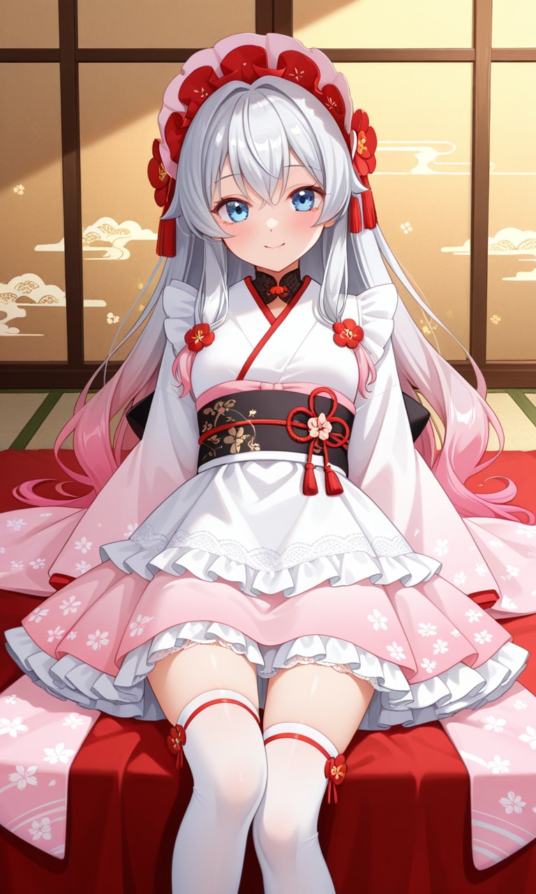 <鈴木ちゃん>和服ロリィタ | の人気AIイラスト・グラビア