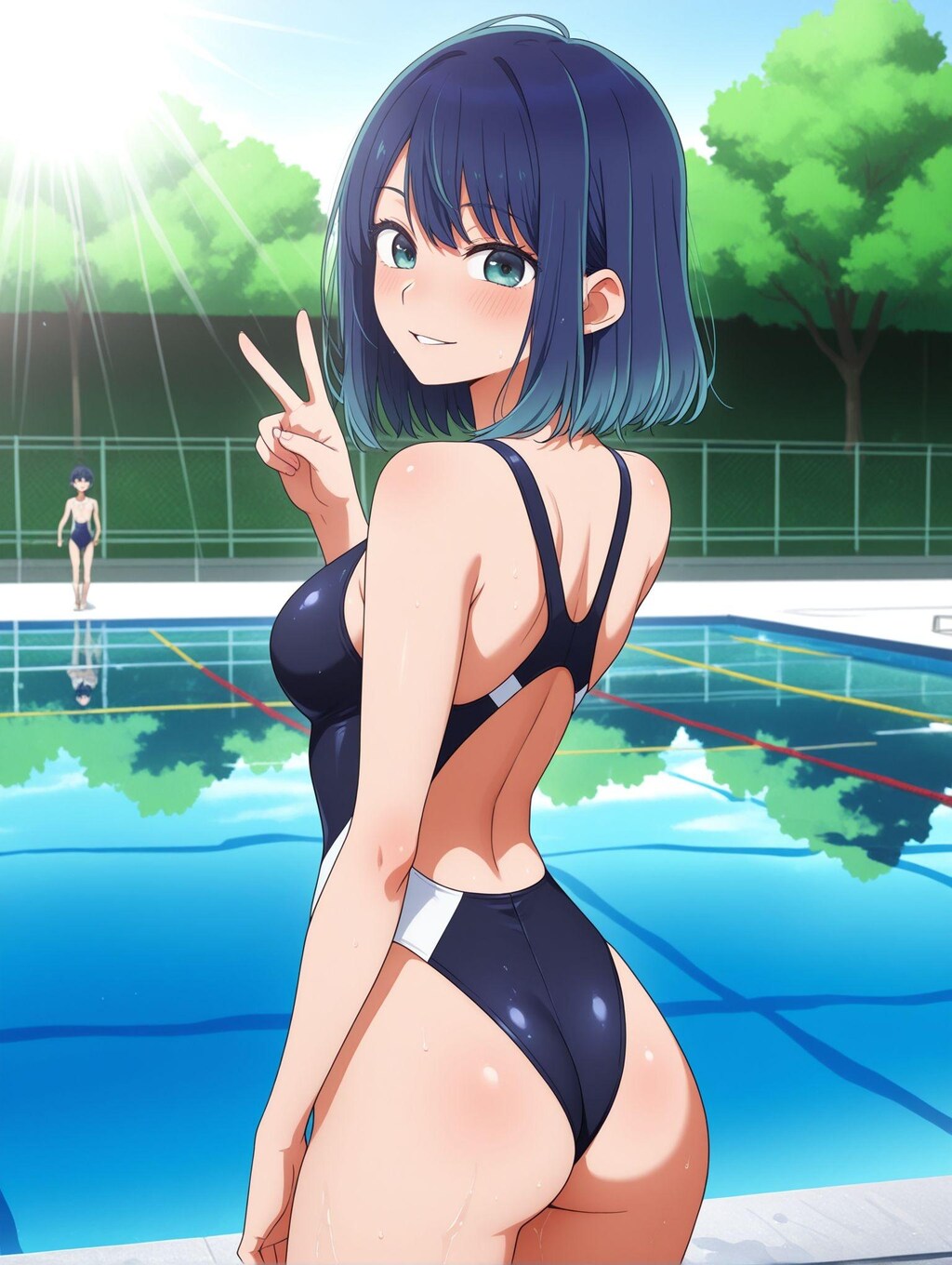黒川あかね×競泳水着