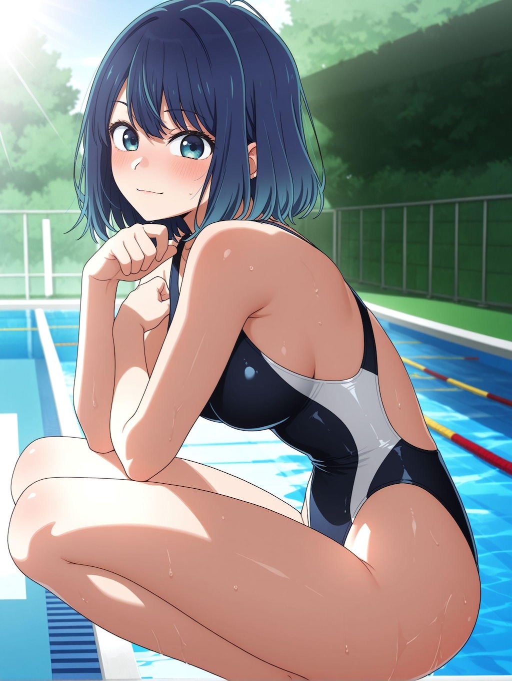 黒川あかね×競泳水着