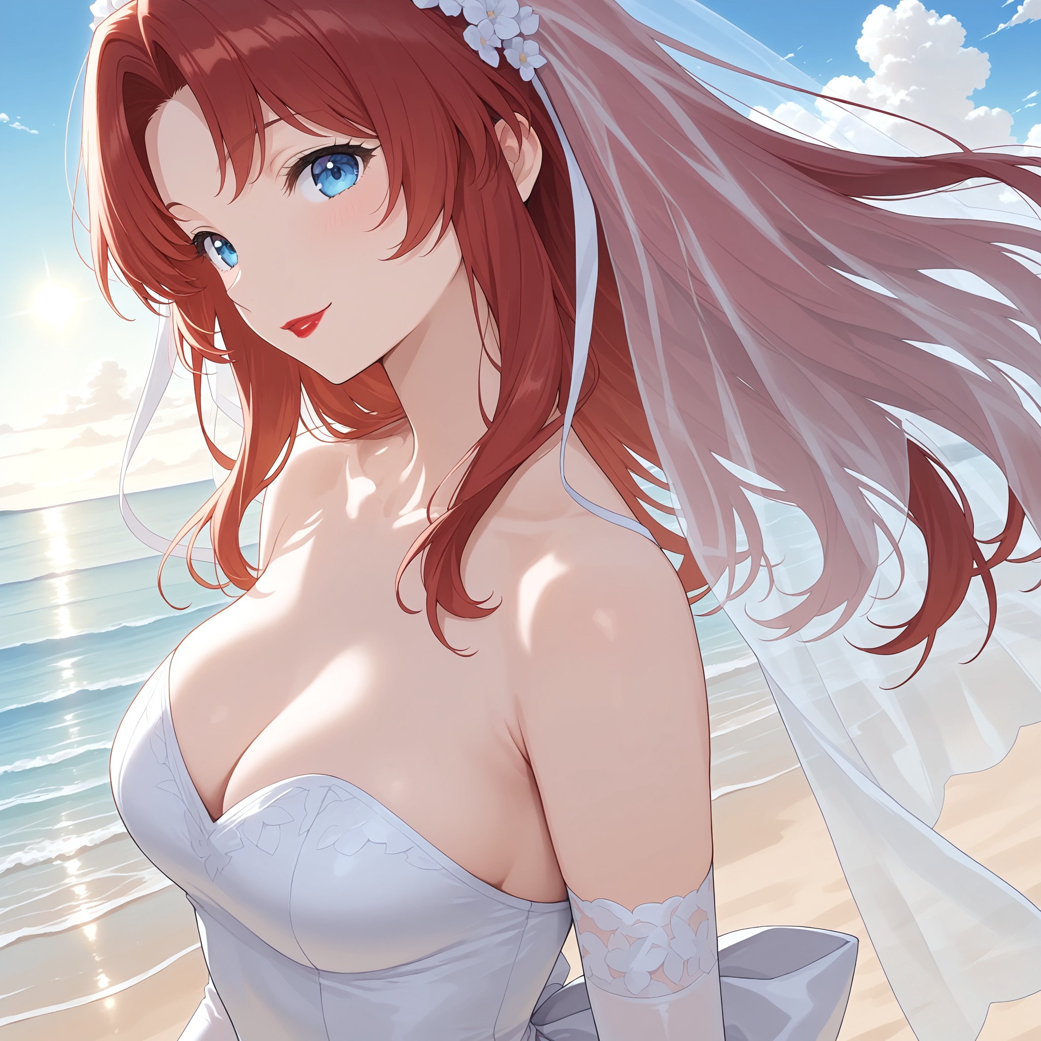 もう一度： 花嫁ローズ | の人気AIイラスト・グラビア