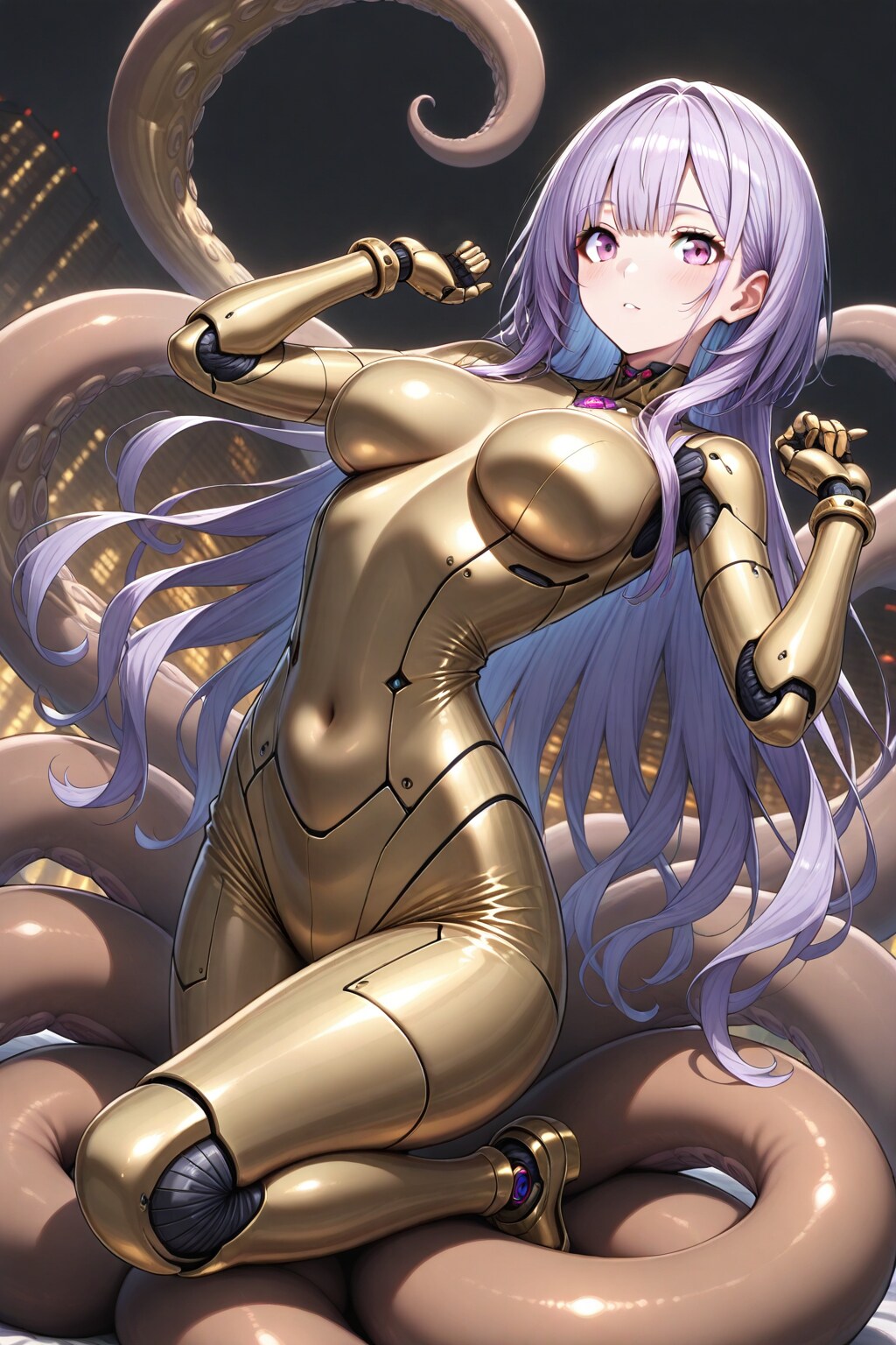 ちちぷい生成メカ娘　タコ足と一緒2