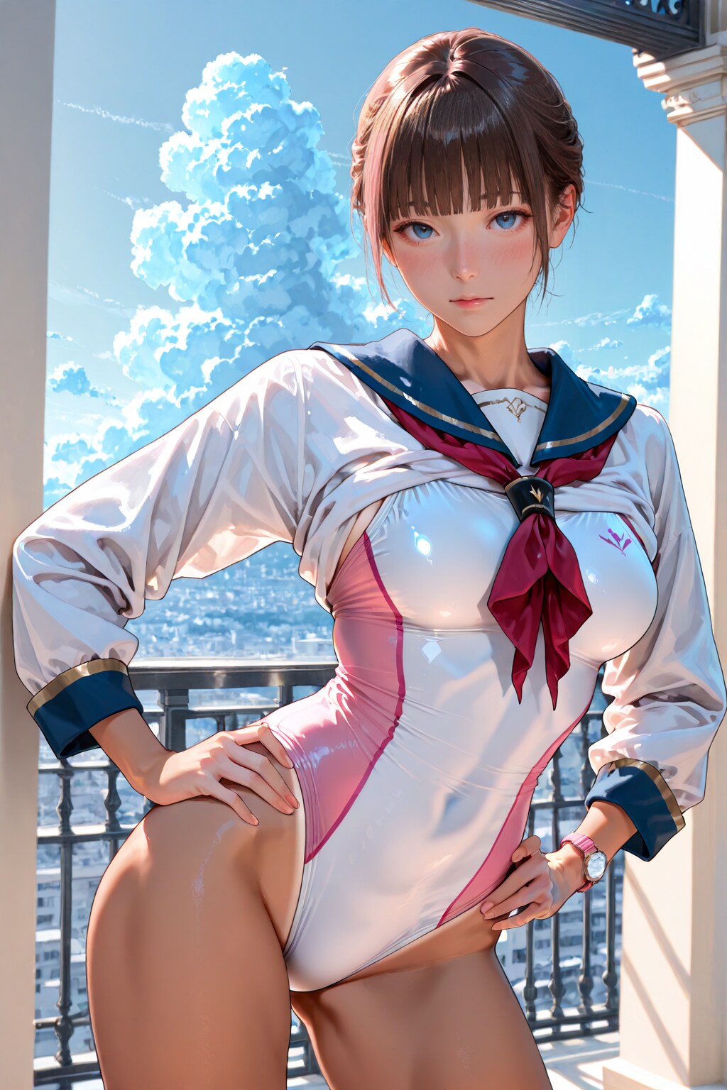 セーラーリフト競泳水着