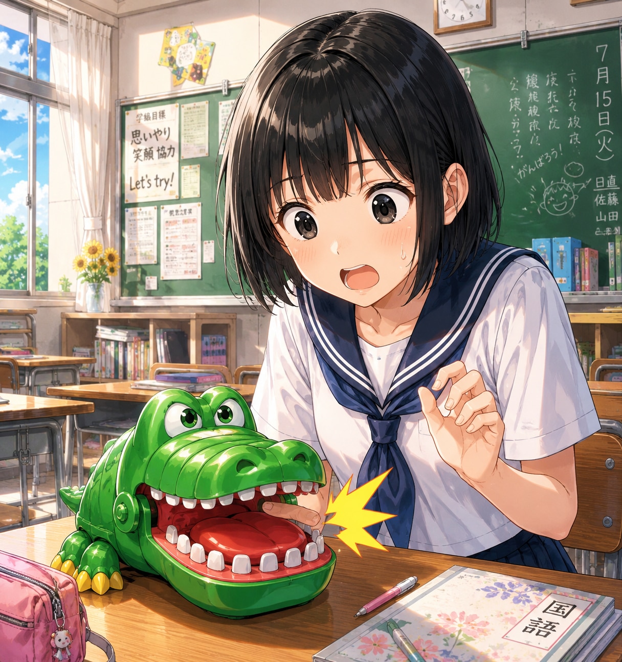 ワニワニパニックで遊ぶ女の子 | の人気AIイラスト・グラビア