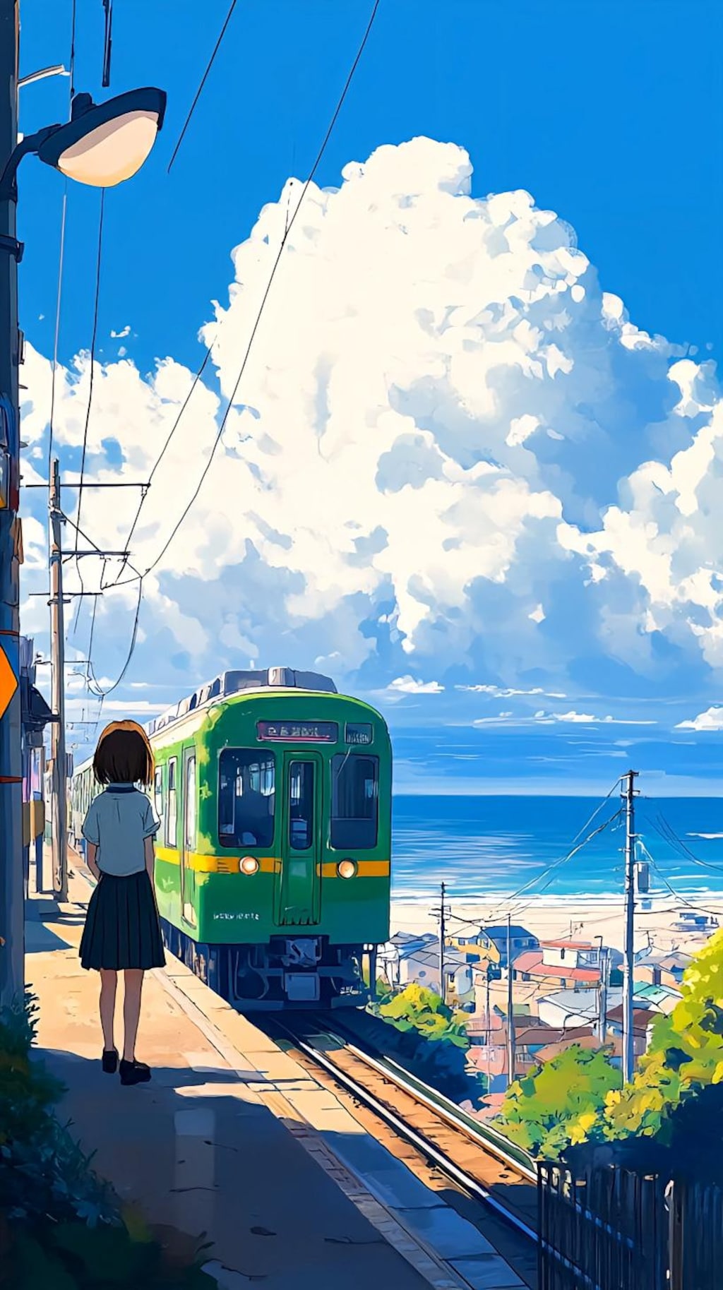 海の見える駅
