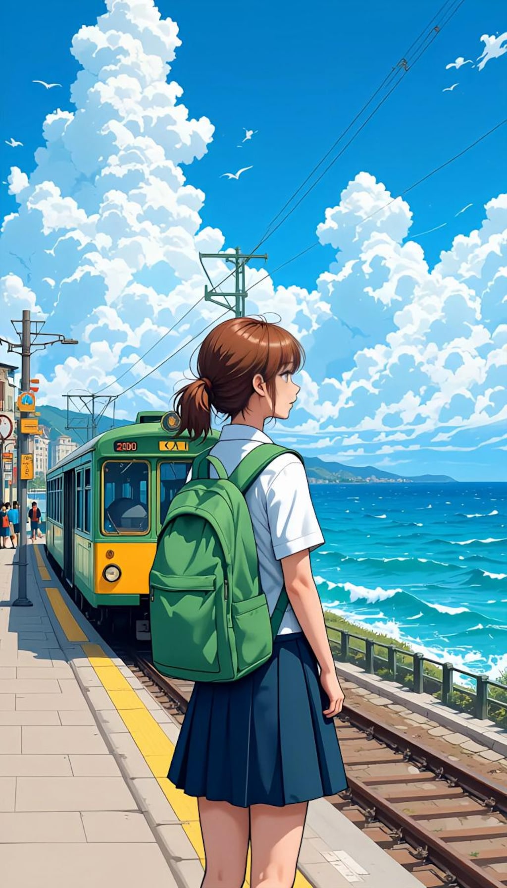 海の見える駅